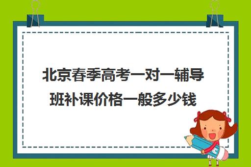 北京春季高考一对一辅导班补课价格一般多少钱(北京初中一对一辅导多少钱一小时)