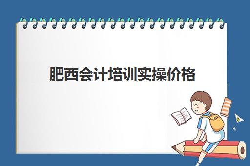 肥西会计培训实操价格(会计实账培训有必要去吗)