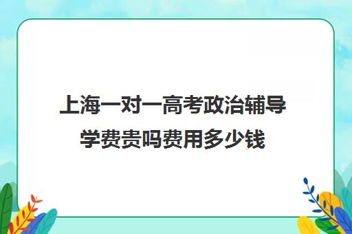 上海一对一高考政治辅导学费贵吗费用多少钱(上海高考补课机构排名)