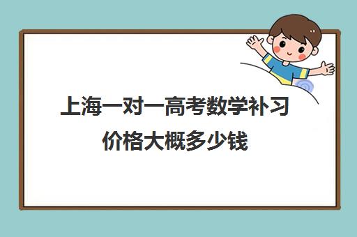 上海一对一高考数学补习价格大概多少钱