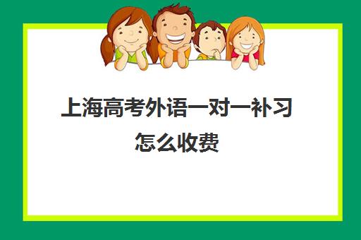 上海高考外语一对一补习怎么收费