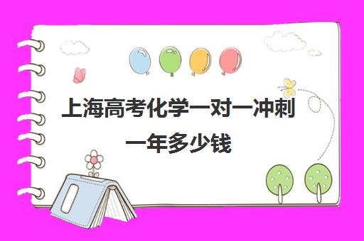 上海高考化学一对一冲刺一年多少钱(上海高中辅导机构排名)