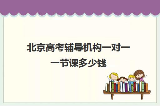 北京高考辅导机构一对一一节课多少钱(一对一辅导收费)