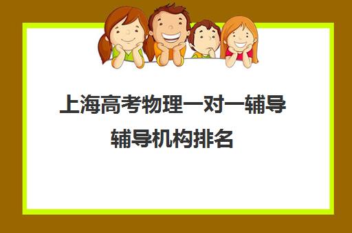 上海高考物理一对一辅导辅导机构排名(高考一对一辅导机构哪个好)