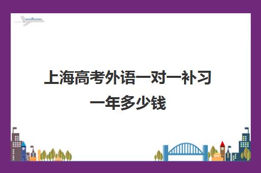 上海高考外语一对一补习一年多少钱