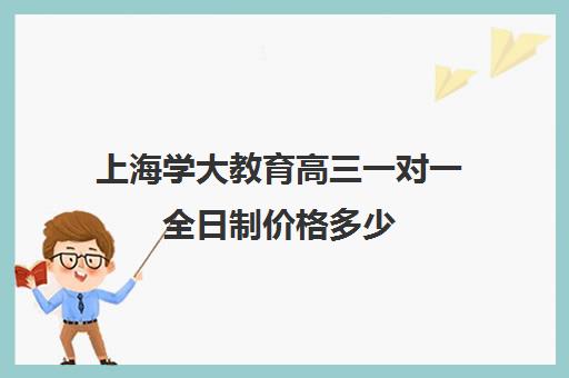 上海学大教育高三一对一全日制价格多少（上海高中一对一补课多少钱一小时）