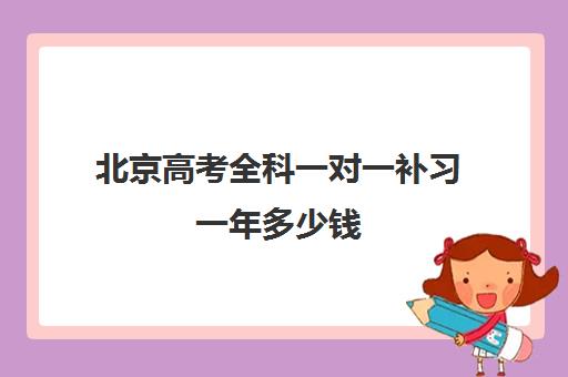 北京高考全科一对一补习一年多少钱