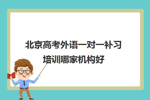 北京高考外语一对一补习培训哪家机构好