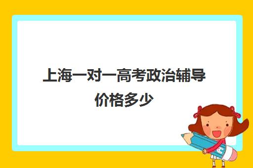 上海一对一高考政治辅导价格多少(一对一补课利弊)