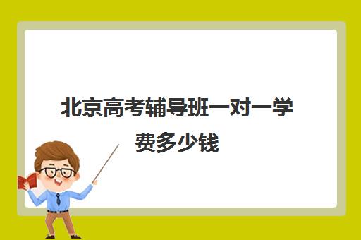 北京高考辅导班一对一学费多少钱(高考培训机构一年多少钱)