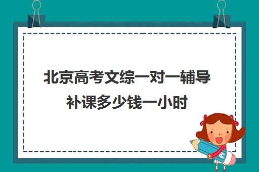 北京高考文综一对一辅导补课多少钱一小时(一对一补课利弊)