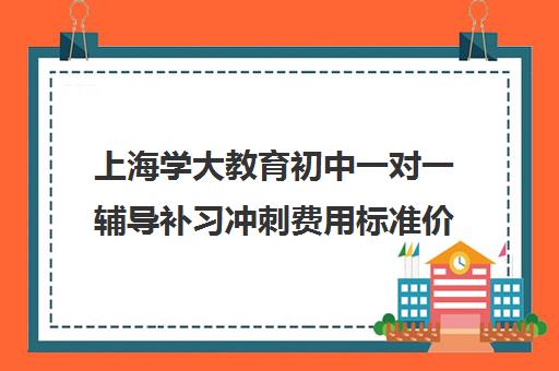 上海学大教育初中一对一辅导补习冲刺费用标准价格表