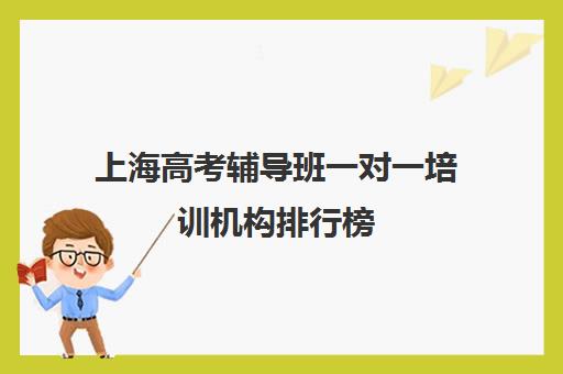 上海高考辅导班一对一培训机构排行榜(高考线上辅导机构有哪些比较好)