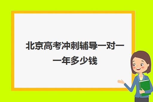 北京高考冲刺辅导一对一一年多少钱(高三一对一辅导一个小时多少钱)