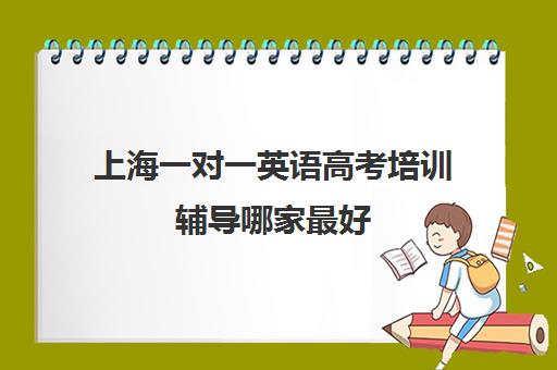 上海一对一英语高考培训辅导哪家最好(高中英语培训机构前十名)