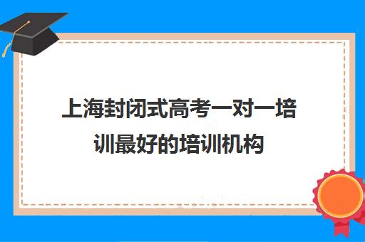 上海封闭式高考一对一培训最好的培训机构(高考辅导培训学校)