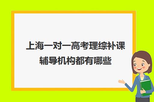 上海一对一高考理综补课辅导机构都有哪些(哪个机构一对一辅导好)