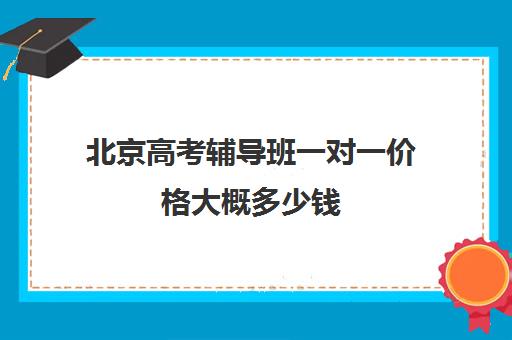 北京高考辅导班一对一价格大概多少钱(北京高中一对一补课费用)