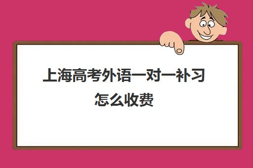 上海高考外语一对一补习怎么收费