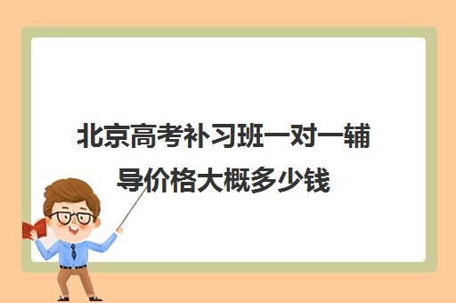 北京高考补习班一对一辅导价格大概多少钱