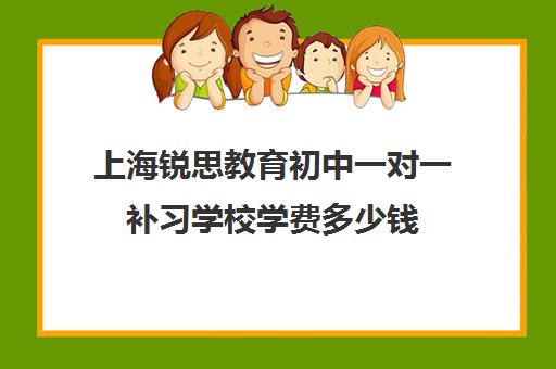 上海锐思教育初中一对一补习学校学费多少钱