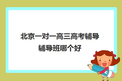 北京一对一高三高考辅导辅导班哪个好(高考线上辅导机构有哪些比较好)