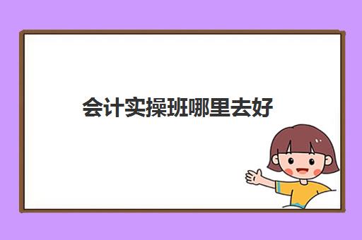 会计实操班哪里去好(学会计是去培训班还是网上)