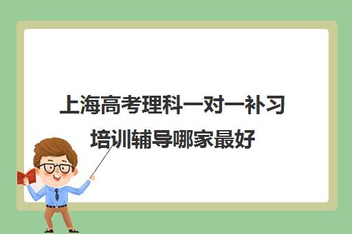 上海高考理科一对一补习培训辅导哪家最好