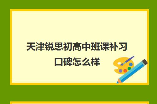 天津锐思初高中班课补习口碑怎么样