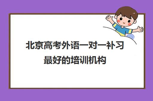 北京高考外语一对一补习最好的培训机构