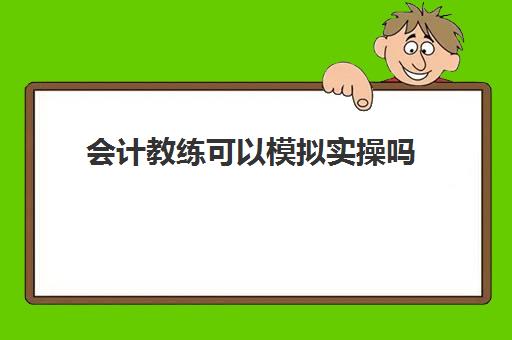 会计教练可以模拟实操吗(基础会计试题)