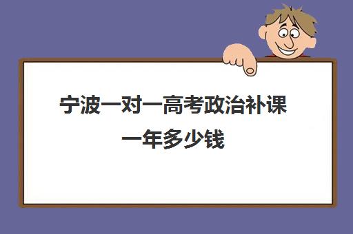 宁波一对一高考政治补课一年多少钱(一对一补课收费标准)