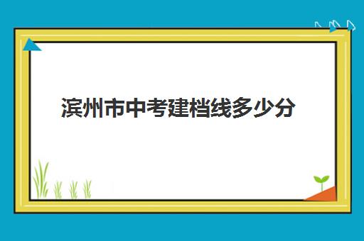 滨州市中考建档线多少分(滨州市中考录取分数线查询方式)