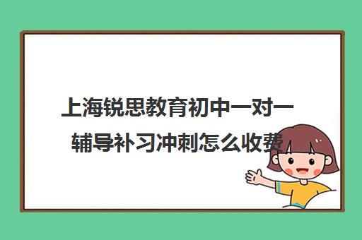 上海锐思教育初中一对一辅导补习冲刺怎么收费