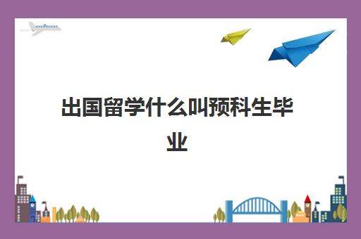 出国留学什么叫预科生毕业(出国留学预科是什么意思)