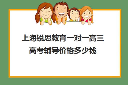 上海锐思教育一对一高三高考辅导价格多少钱（高考线上辅导机构有哪些比较好）