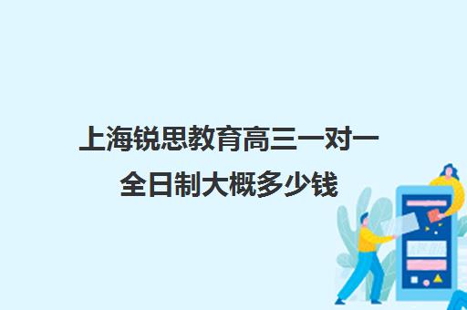 上海锐思教育高三一对一全日制大概多少钱（上海高中一对一补课多少钱一小时）