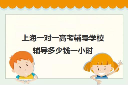 上海一对一高考辅导学校辅导多少钱一小时(上海一对一补课收费标准)