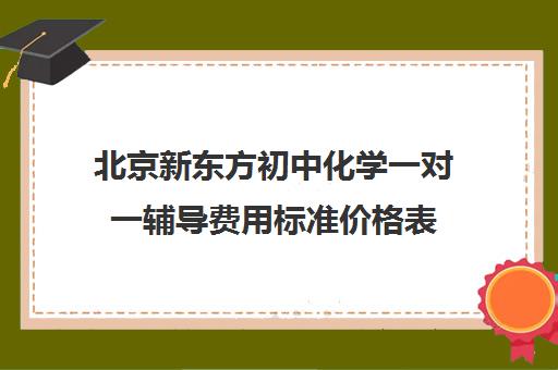 北京新东方初中化学一对一辅导费用标准价格表(北京初中一对一辅导多少钱一小时)