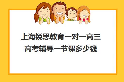 上海锐思教育一对一高三高考辅导一节课多少钱（上海高三全日制补课机构）