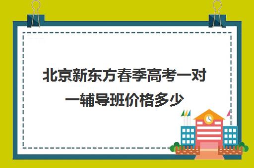 北京新东方春季高考一对一辅导班价格多少（春季高考培训班哪个学校好）