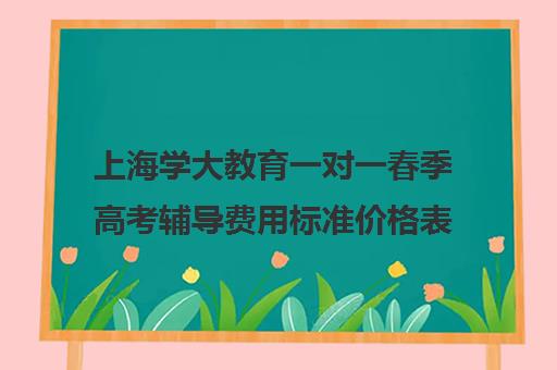 上海学大教育一对一春季高考辅导费用标准价格表（北京一对一辅导价格表）