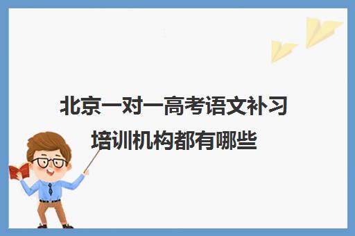 北京一对一高考语文补习培训机构都有哪些