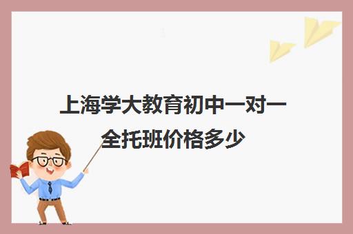 上海学大教育初中一对一全托班价格多少（正规的初中补课机构）