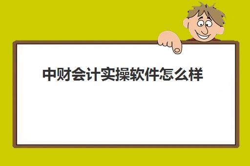 中财会计实操软件怎么样(会计题不会用什么软件)