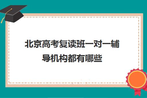 北京高考复读班一对一辅导机构都有哪些(北京高三复读的学校有哪些)