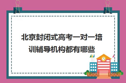 北京封闭式高考一对一培训辅导机构都有哪些(高考培训班哪家好)