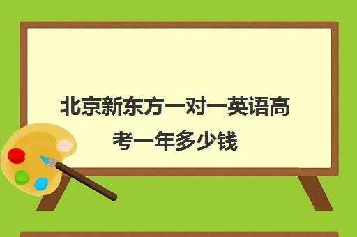 北京新东方一对一英语高考一年多少钱（新东方泡泡少儿英语）