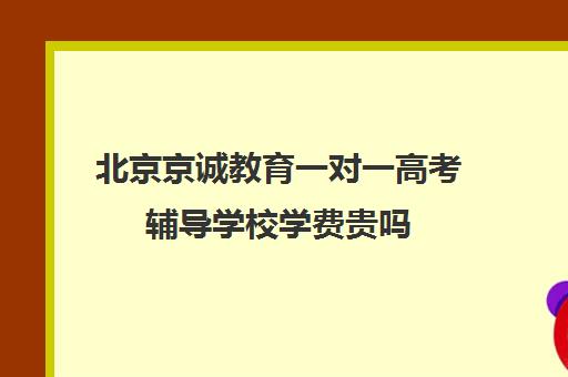 北京京诚教育一对一高考辅导学校学费贵吗（京誉教育一对一价格表）