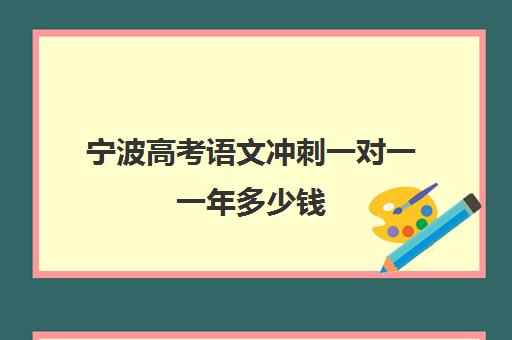 宁波高考语文冲刺一对一一年多少钱(高考前一对一补课有效果吗)